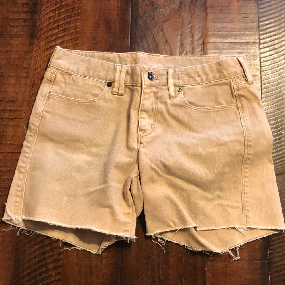 MADEWELL Distressed Cut Off Denim Shorts
